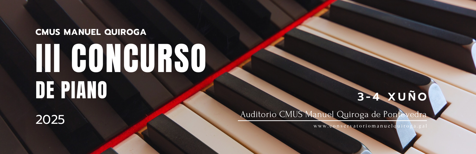 III Concurso de Piano CMUS Manuel Quiroga (edición 2025)