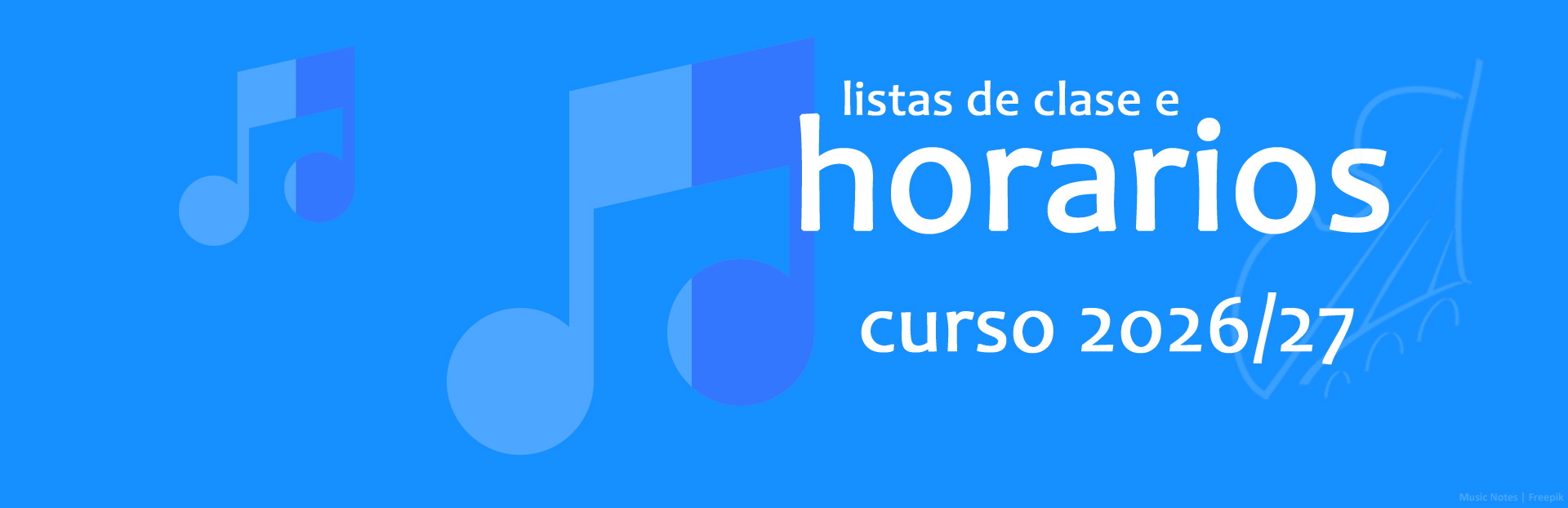 Horarios e listas 2026/2027