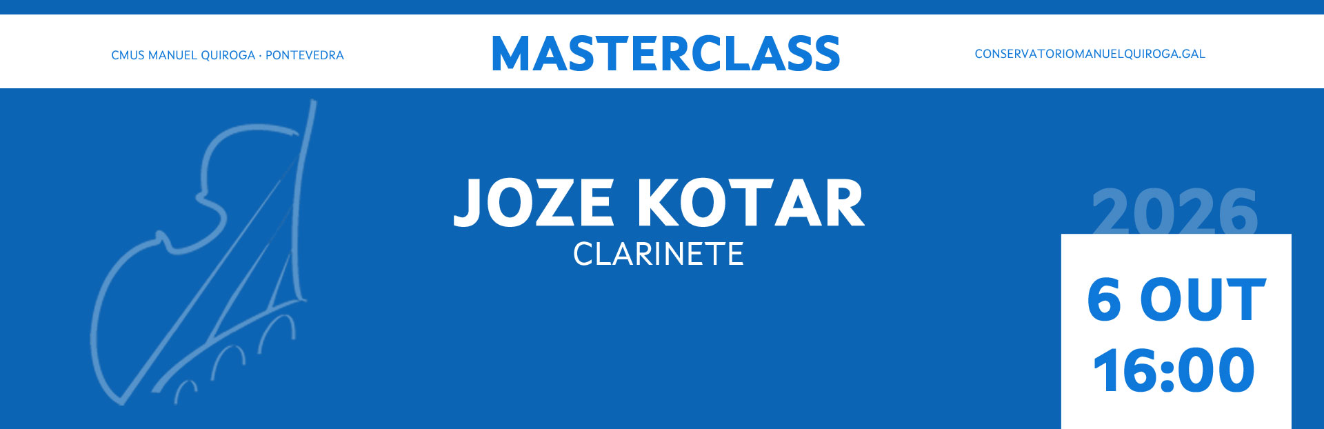 6/10/2026 | Clarinet masterclasses: Joze Kotar